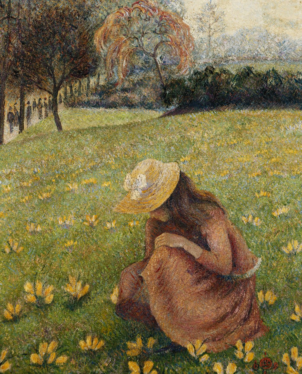 Krokus; Les Crocus af Lucien Pissarro