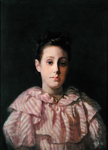 Portræt af en ung pige af Lucius Wolcott Hitchcock