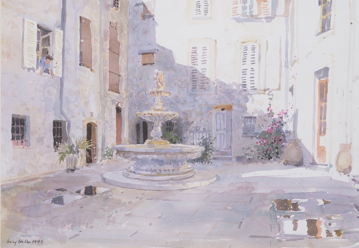 After Rain, Tourrette, 1993 (wc på papir) af Lucy Willis