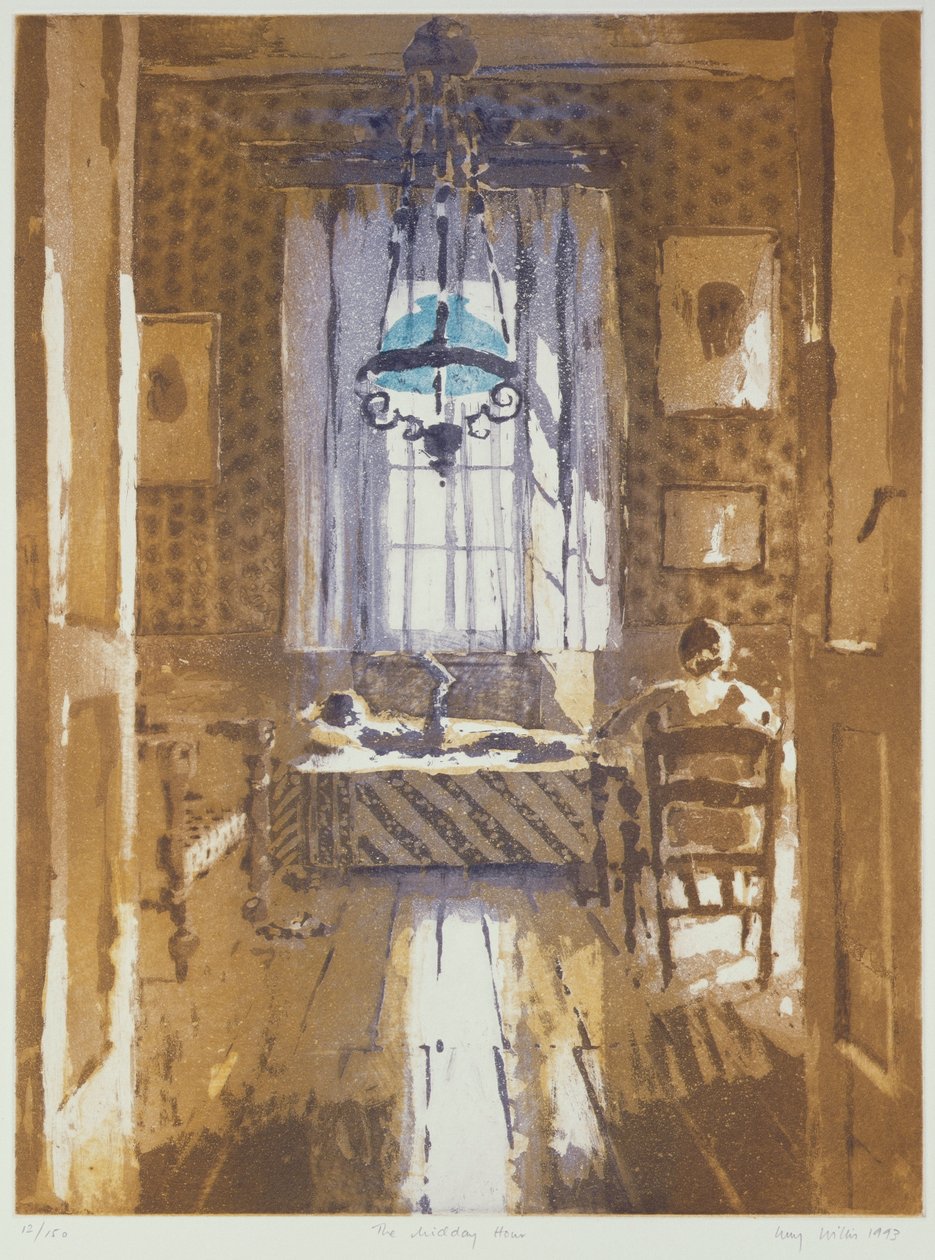 Middagstiden, 1993 (ætsning og akvatinte) af Lucy Willis
