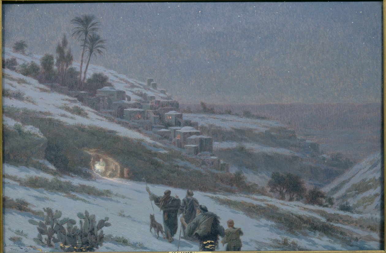 Julenat i Betlehem, 1893 af Ludovic Alleaume