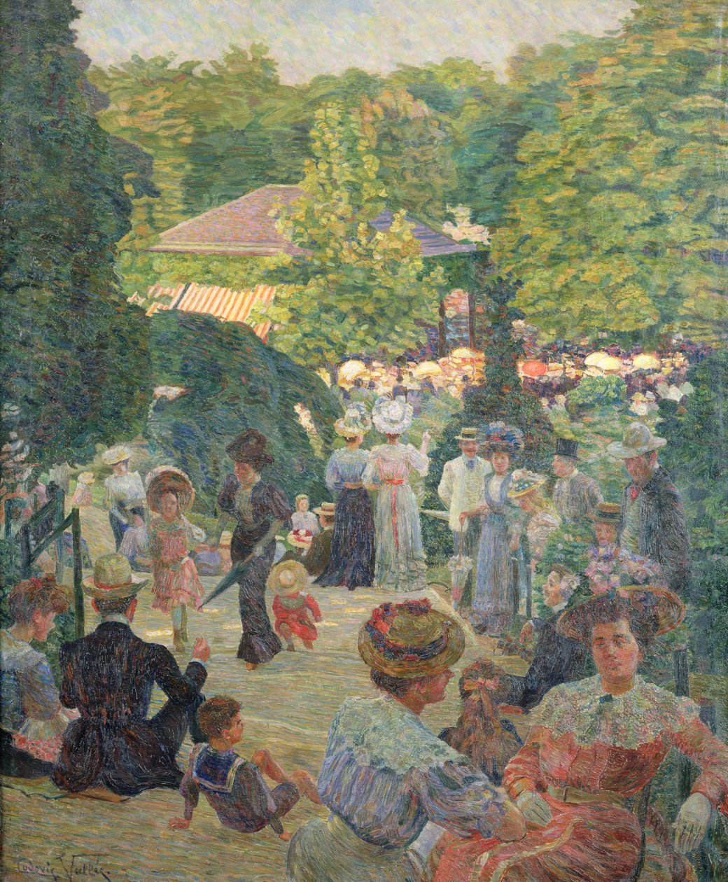 Le Parc de Montsouris, Udsigt mod spillestanden af Ludovic Vallee