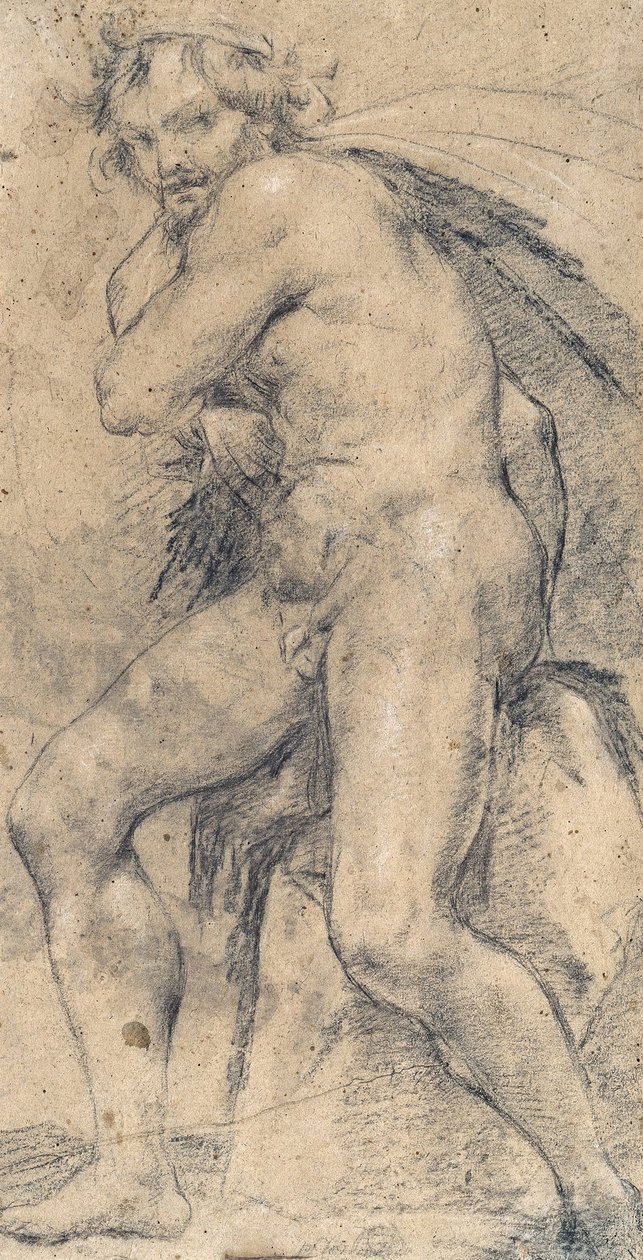 Mandlig nøgen (Hercules) af Ludovico Carracci