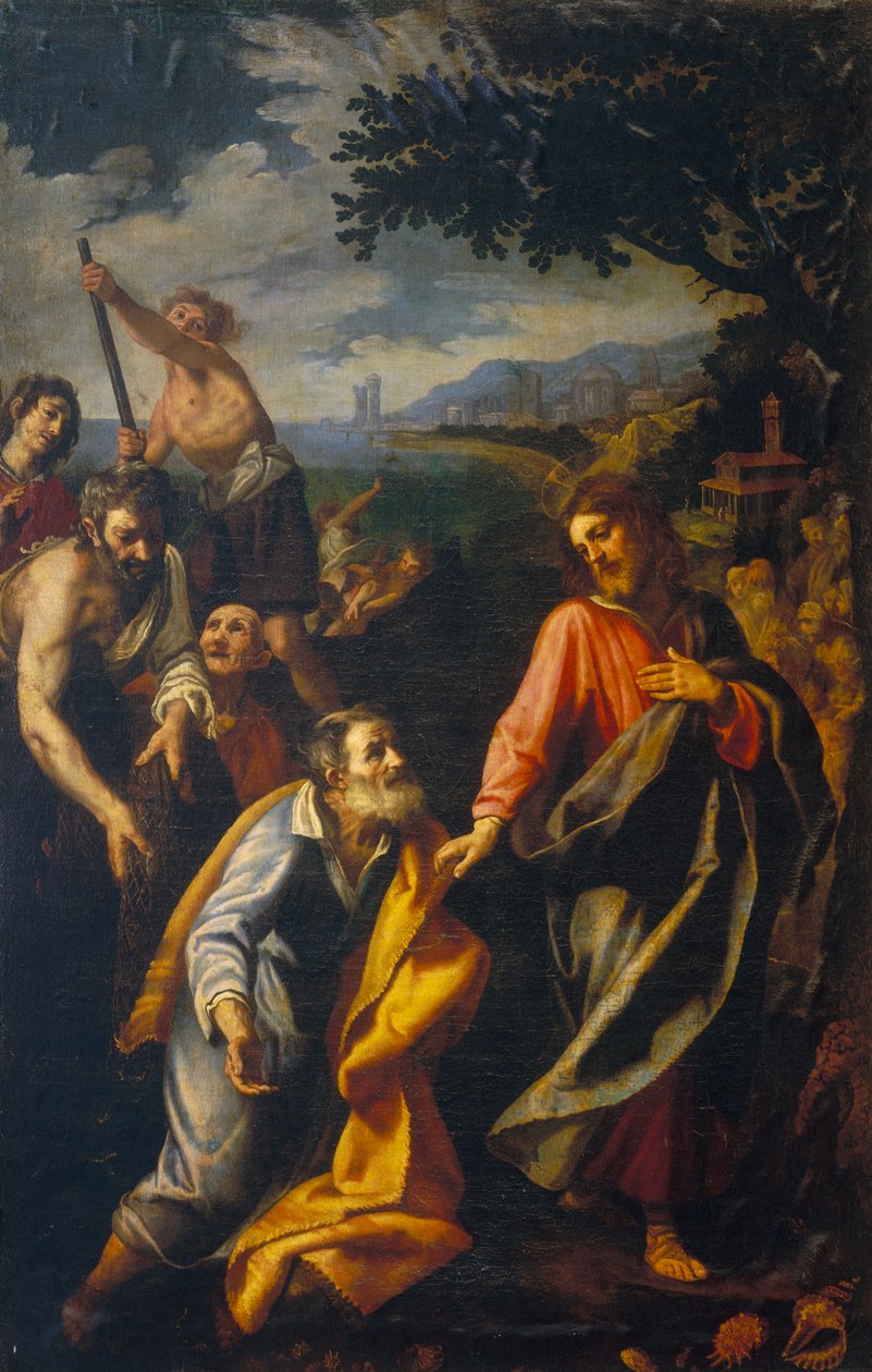 Kristus viser sig for apostlene af Ludovico Cardi Cigoli