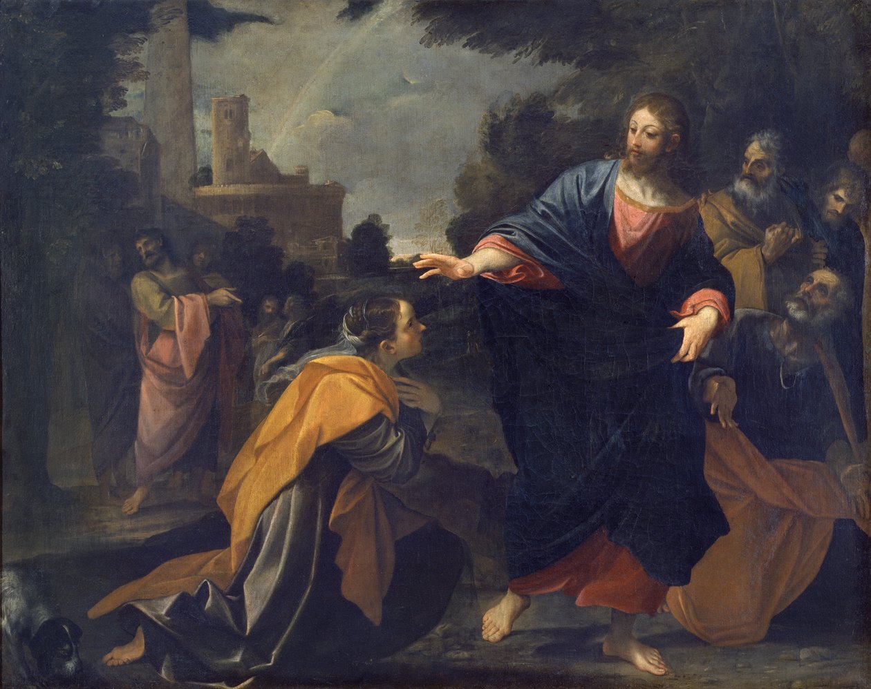 Kristus og den kanaanæiske kvinde af Ludovico Carracci