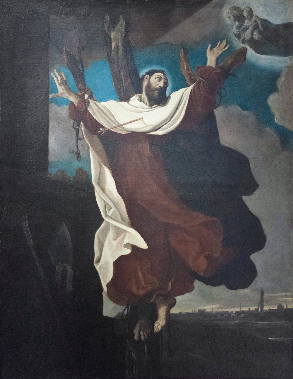 Sankt Peter Tomas martyrium af Ludovico Carracci