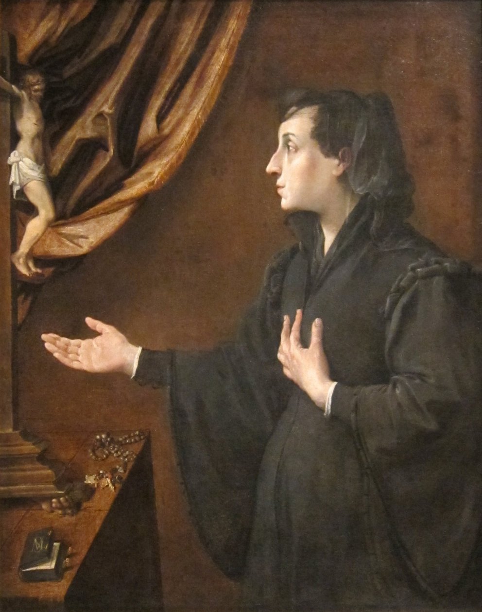 Portræt af en enke af Ludovico Carracci