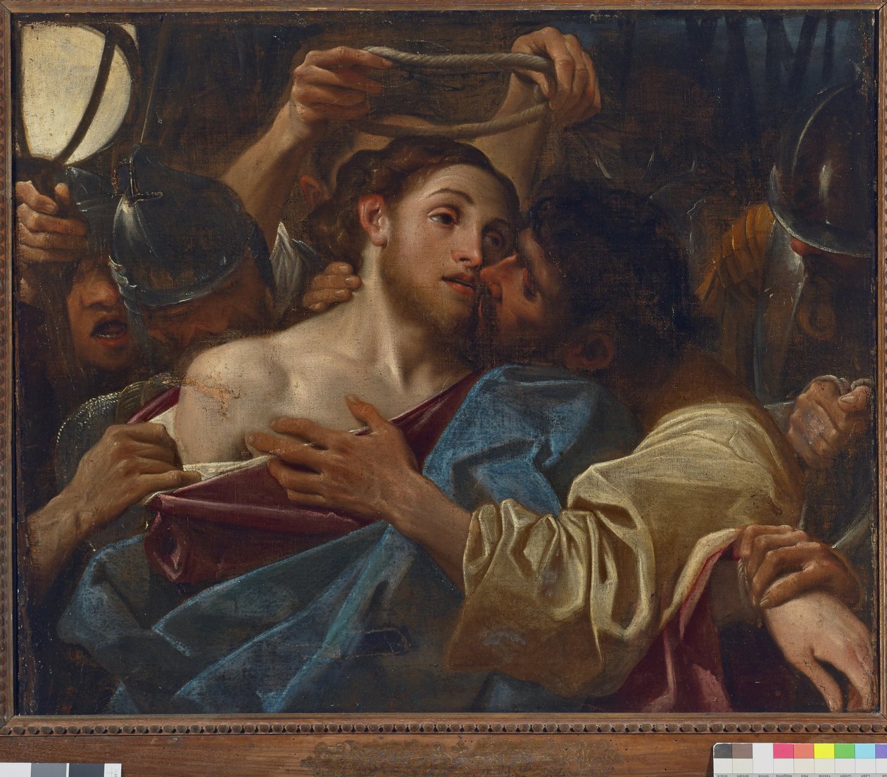 Judas kys (olie på lærred af Ludovico Carracci