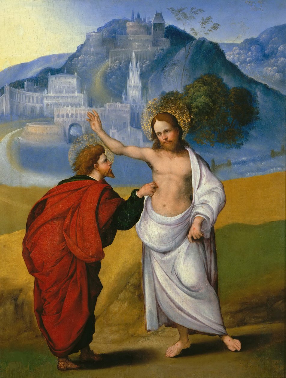 The Incredulity of Saint Thomas, ca 1521. af Ludovico Mazzolino