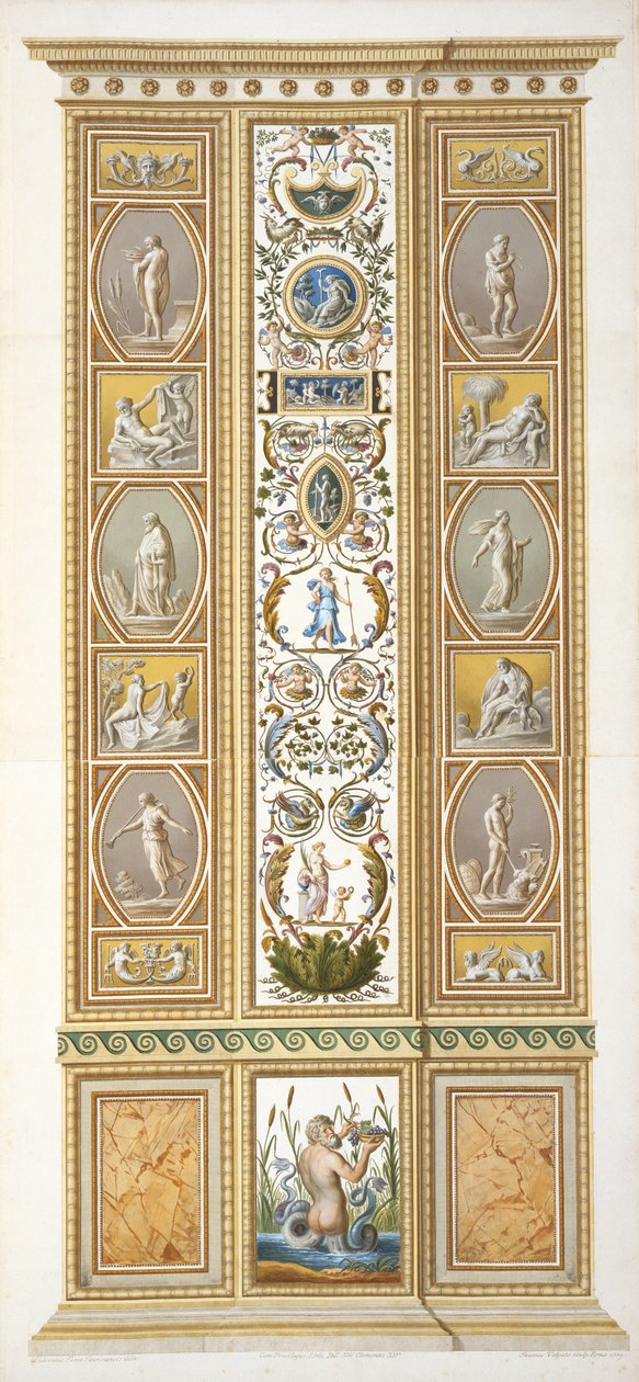 Panel fra Raphael Loggia i Vatikanet, fra 