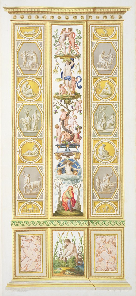 Panel fra Raphael Loggia i Vatikanet, fra 