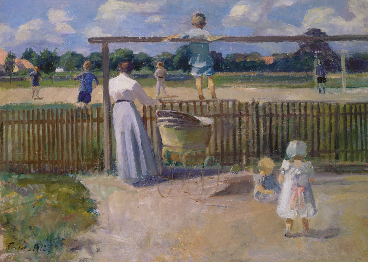 Fodboldkampen, 1912 af Ludvig Find