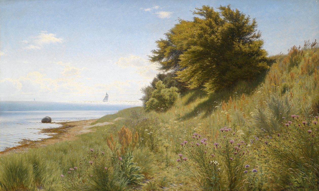 Sommerdag ved havet af Ludvig Kabell