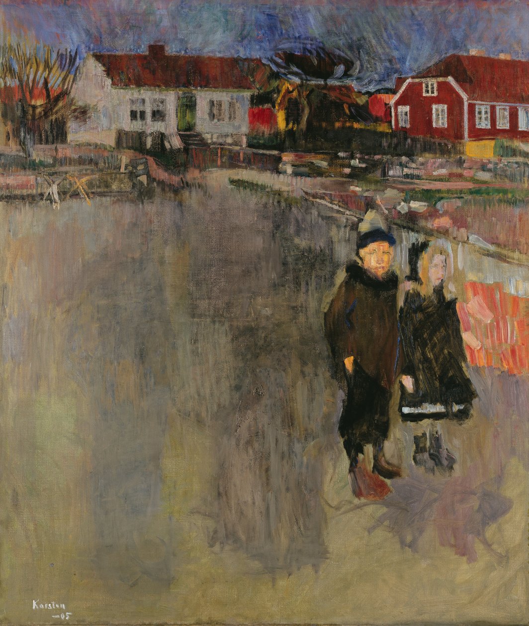 Forår aften på Ula af Ludvig Karsten
