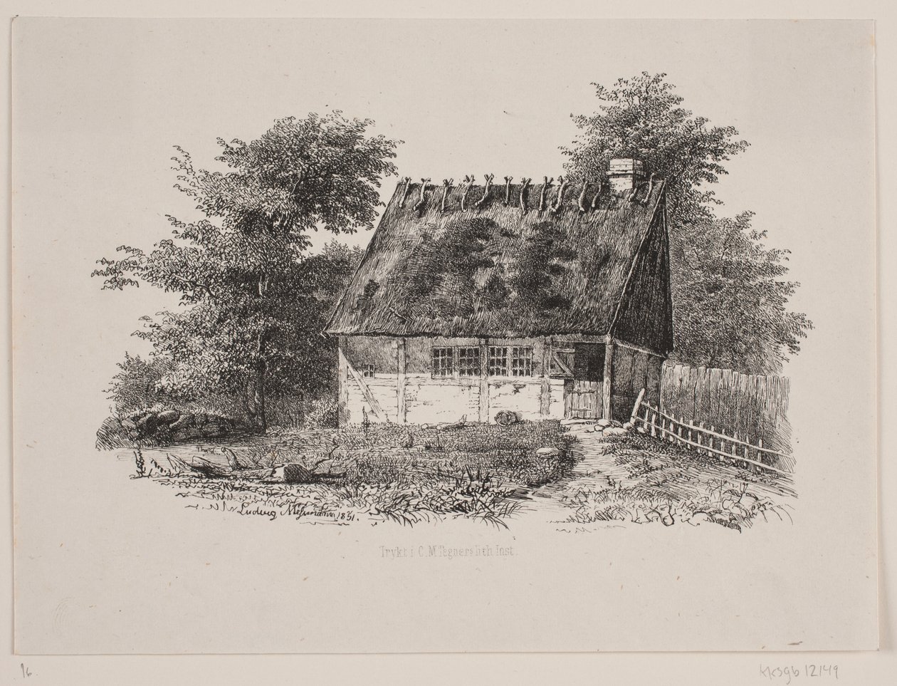 Et bondehus af Ludvig Messmann