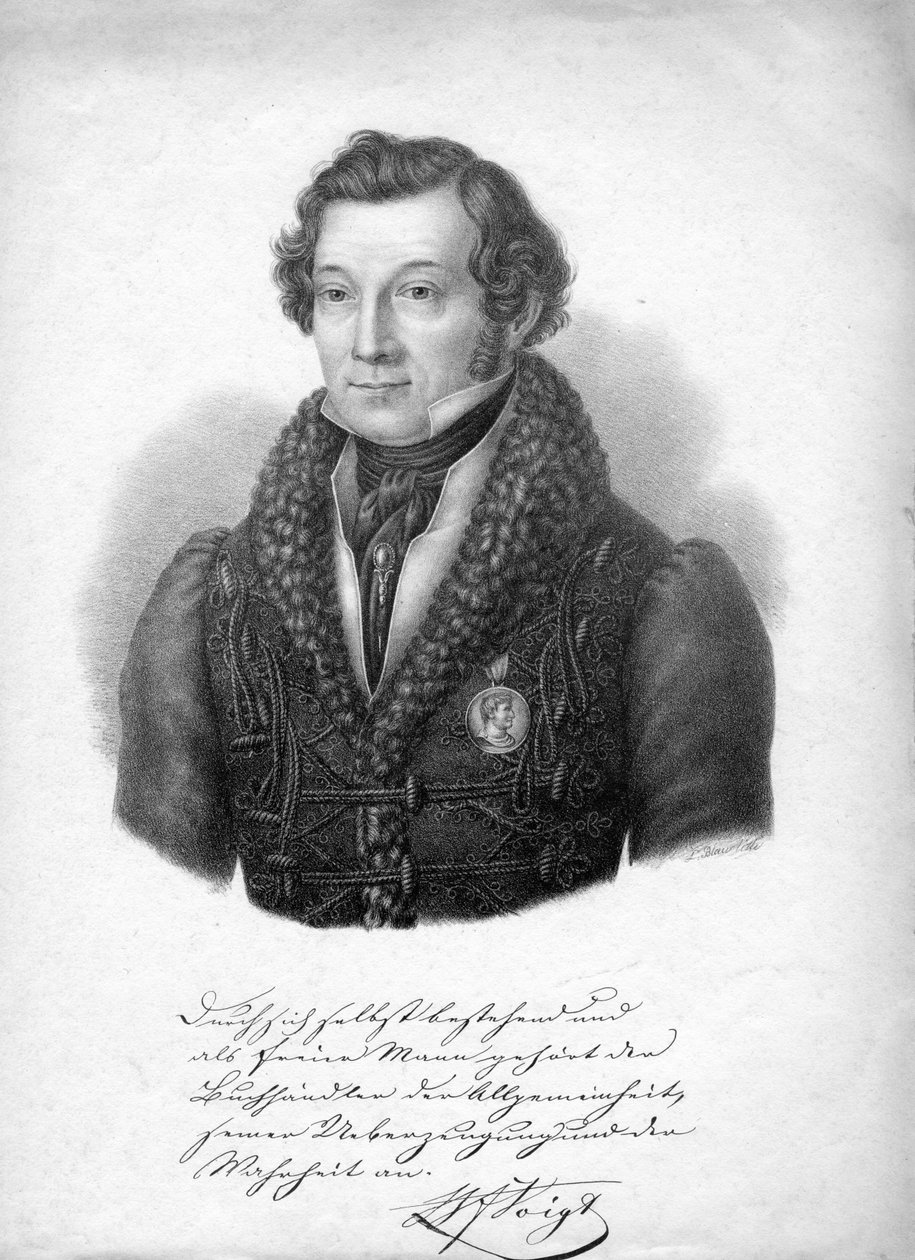 graveret portræt af Ludwig Blau
