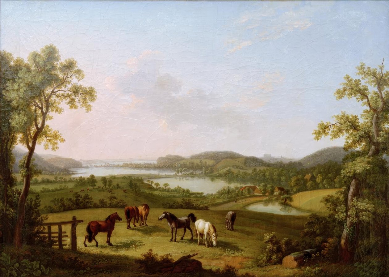 Plöner See set fra Bösdorf af Ludwig Philipp Strack