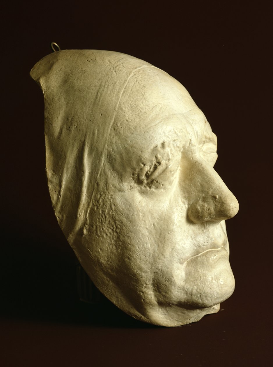 Goethes maske, 1807 (gips) af Ludwig Weisser