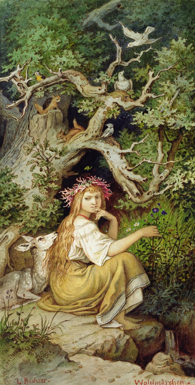 Trænymfe 88: Waldmaerchen af Ludwig Adrian Richter