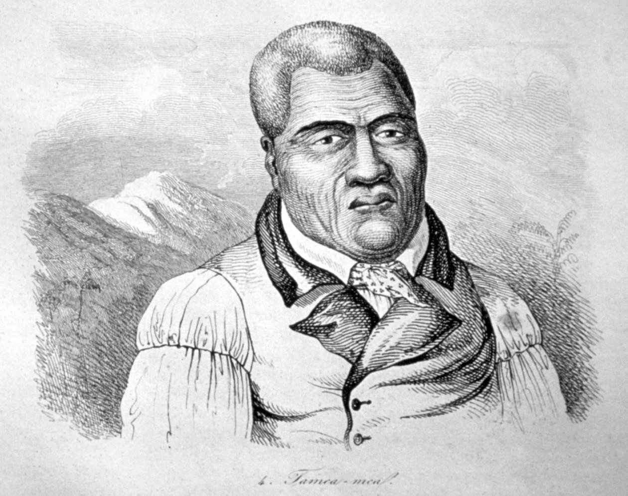 Kamehameha I, c1770-1819 af Ludwig Choris