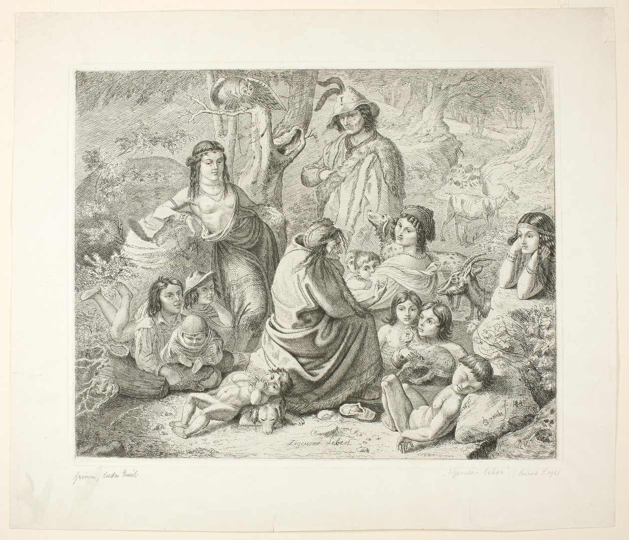 Sigøjnerliv af Ludwig Emil Grimm