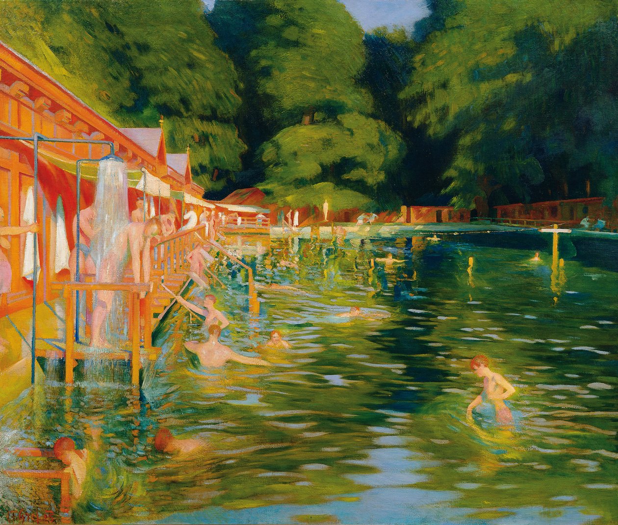 Svømmehal, 1905. af Ludwig Ferdinand Graf