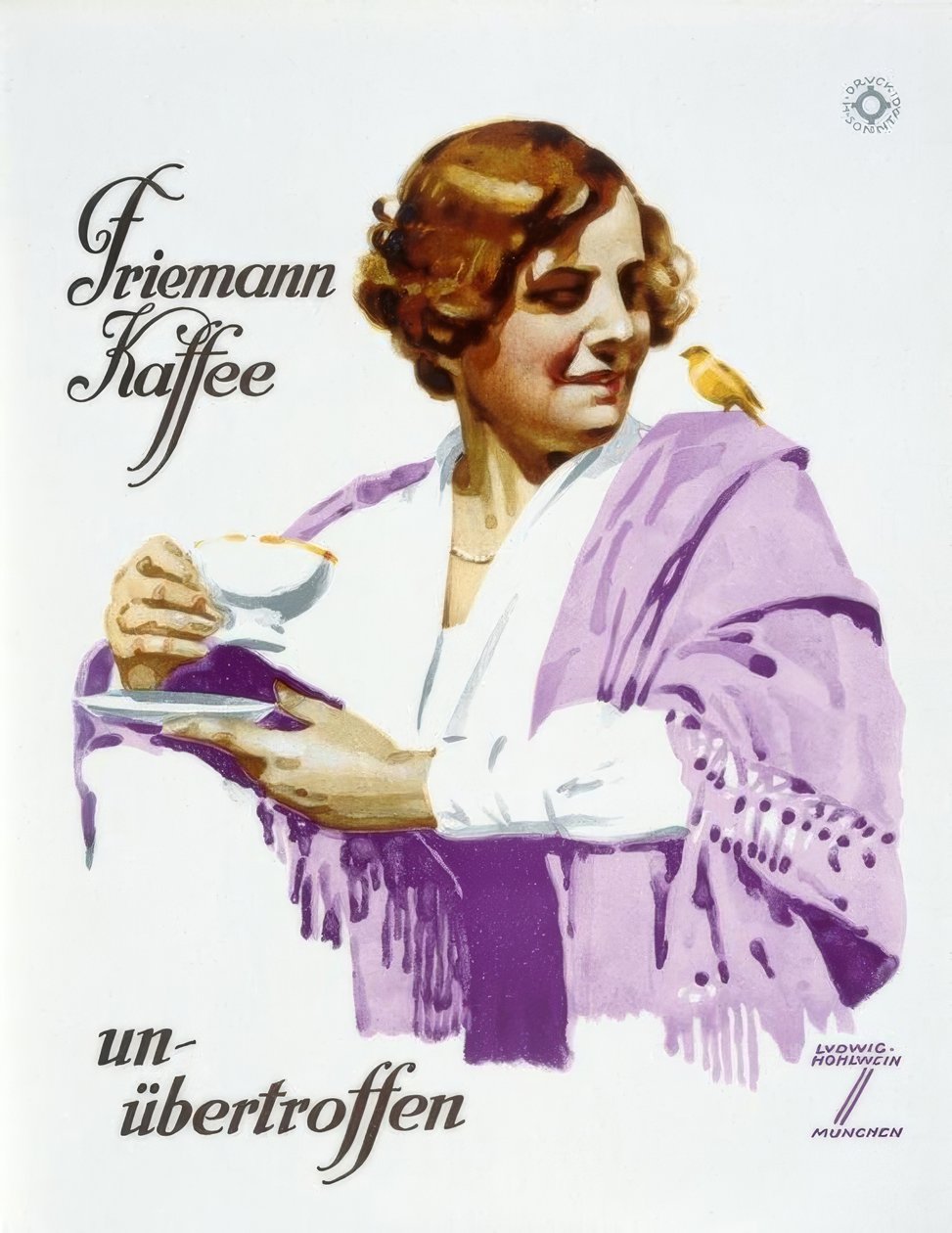Friemann Coffee - uovertruffen af Ludwig Hohlwein