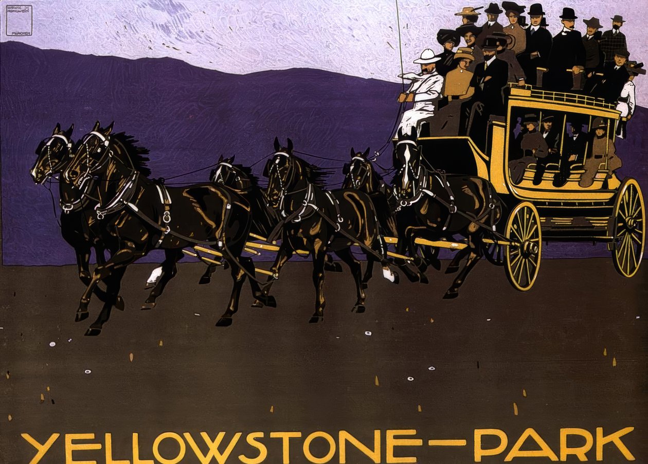 YELLOWSTONE-PARK af Ludwig Hohlwein