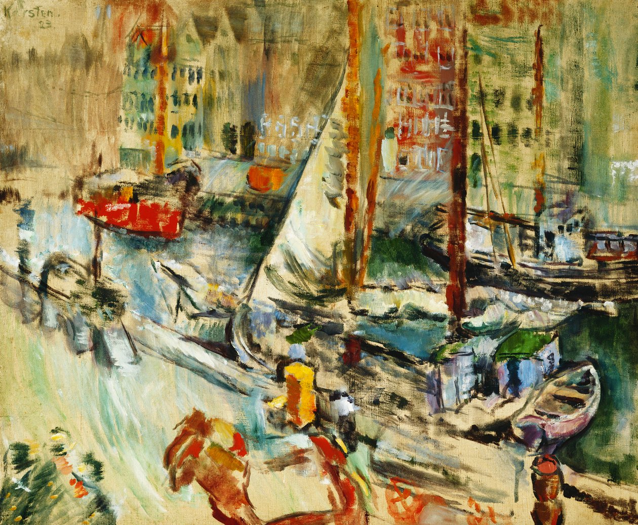Fra Nyhavn, 1923 af Ludvik Peter Karsten