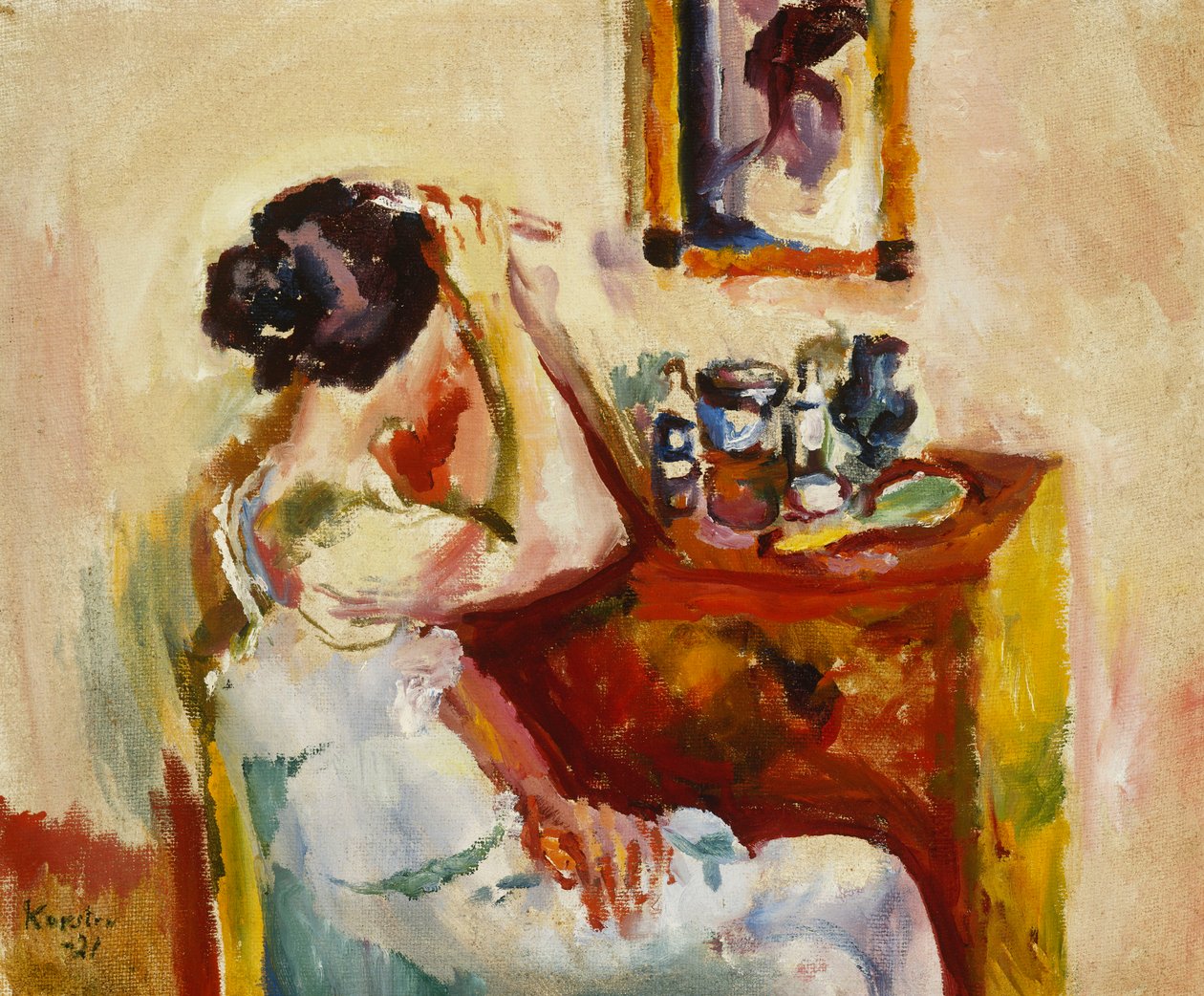 Morgen vask; Morgenvask, 1921 af Ludvik Peter Karsten