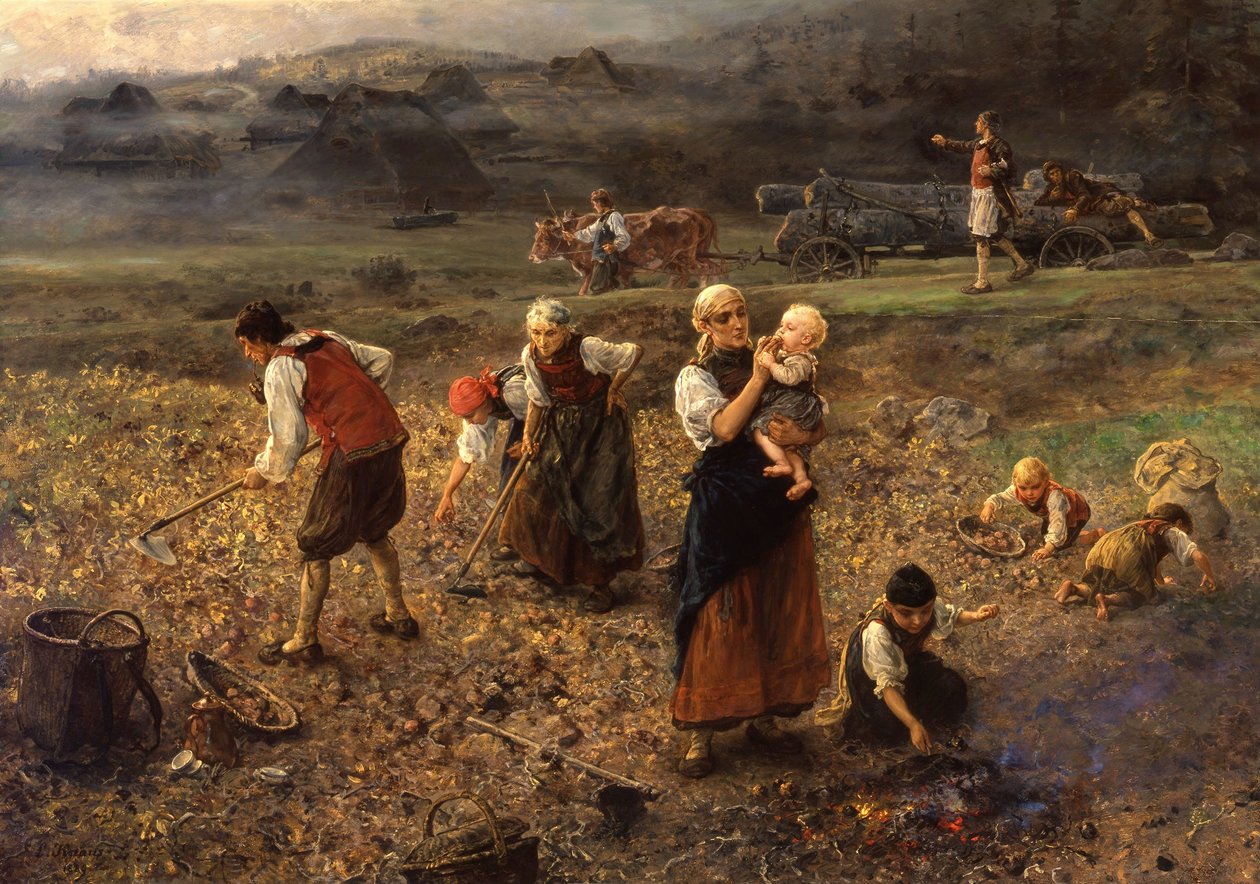 Kartoffelhøst af Ludwig Knaus