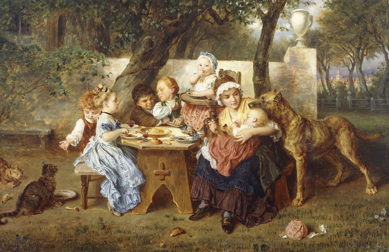 Fødselsdagsfesten, af Ludwig Knaus
