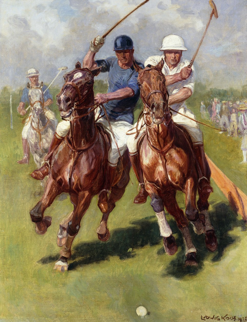 En Polo Match af Ludwig Koch