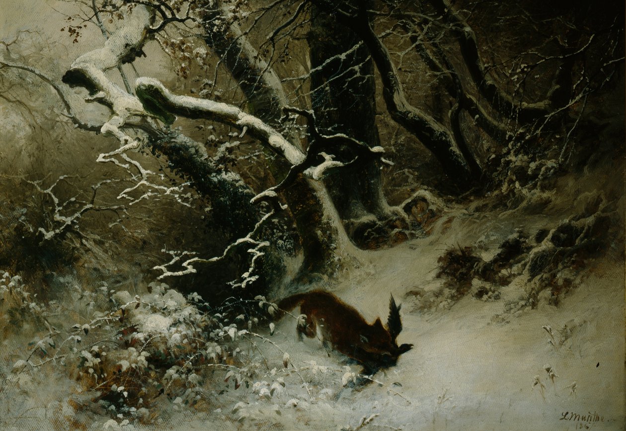 Vinterlandskab af Ludwig Munthe