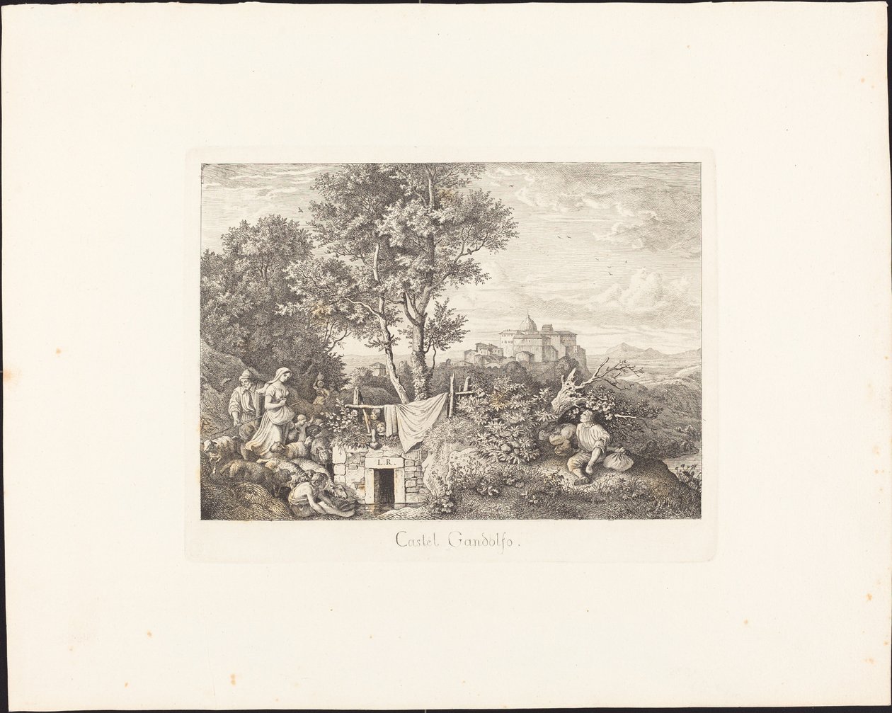 Castel Gandolfo af Ludwig Richter