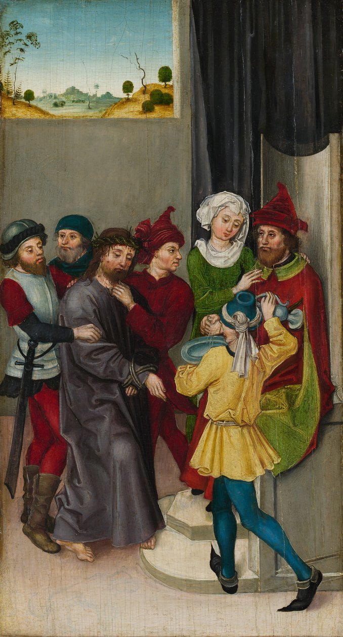 Kristus før Pilatus, Opstandelsen. af Ludwig Schongauer