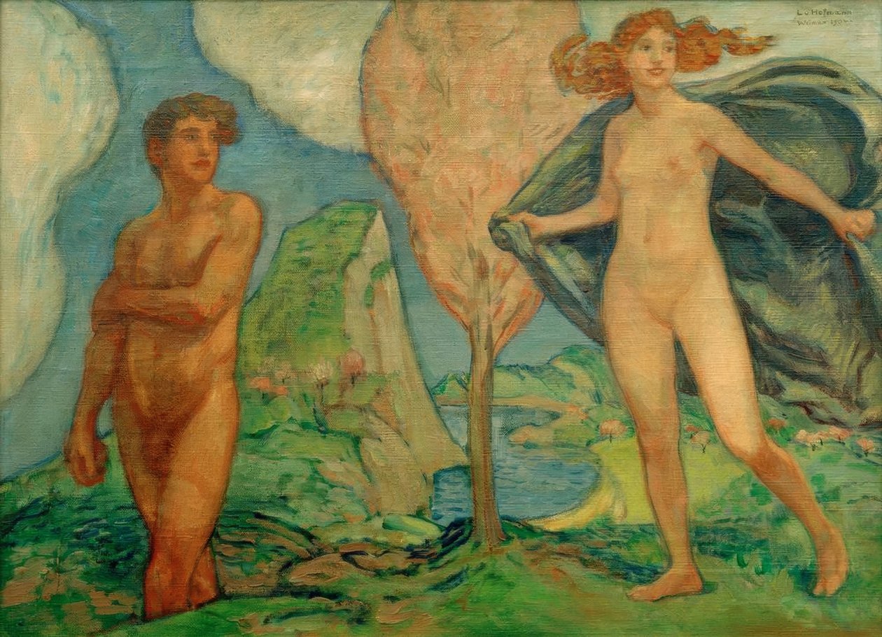 Adam og Eva af Ludwig von Hofmann