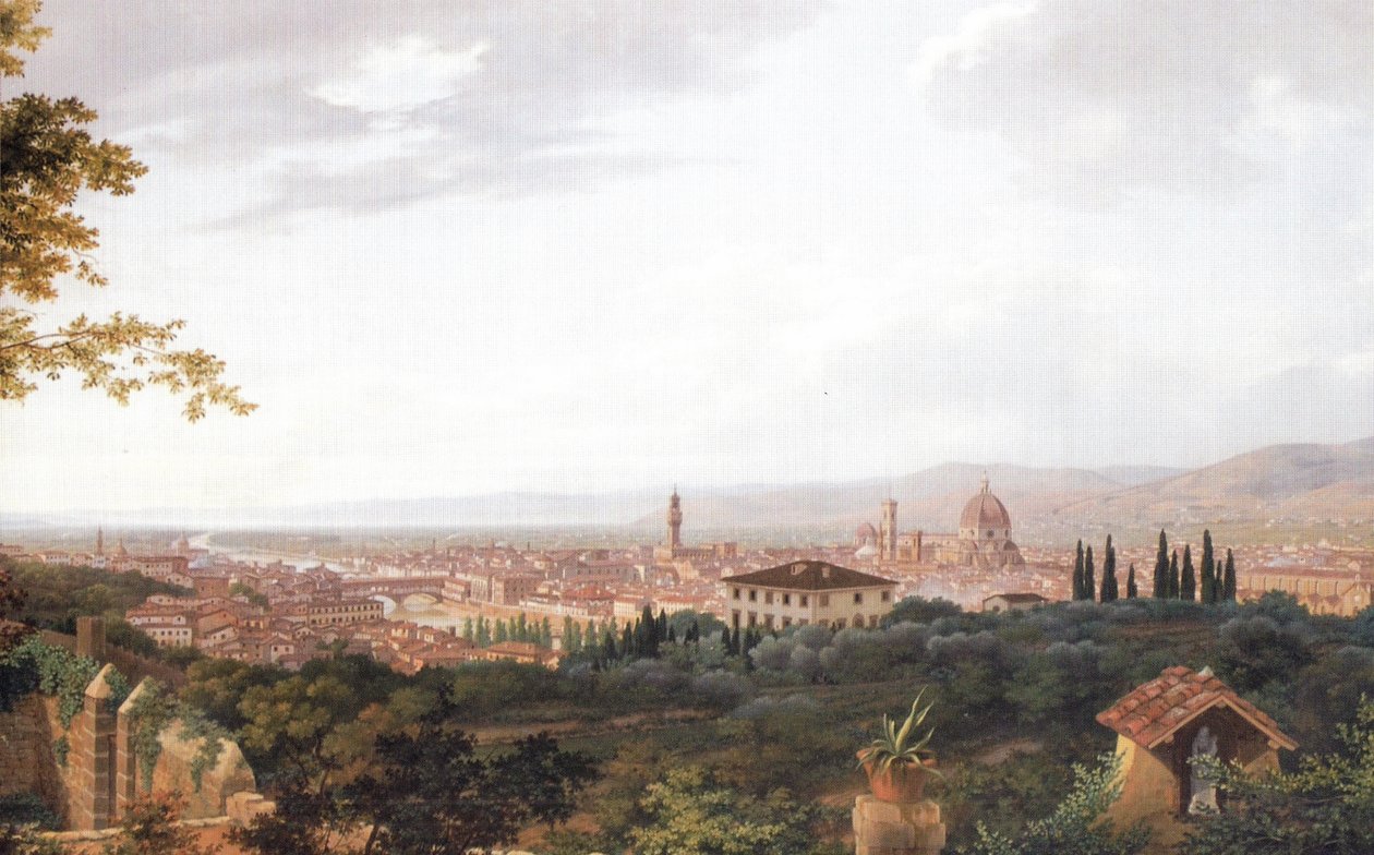 Firenze fra Monte alle Croci (detalje) af Luigi Garibbo