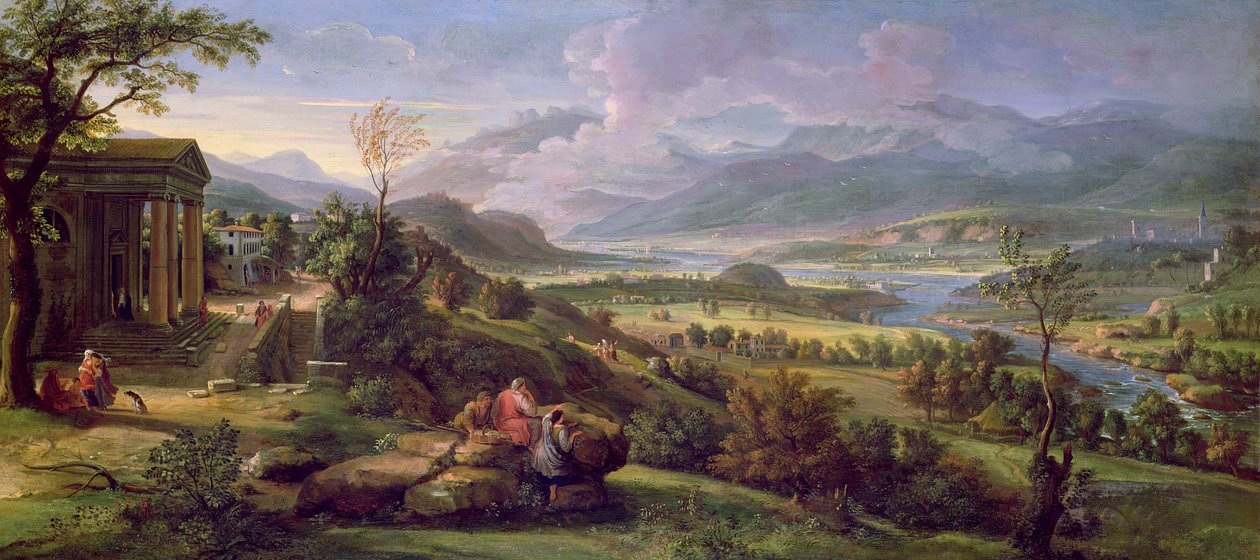 Tiber-dalen af Luigi Vanvitelli
