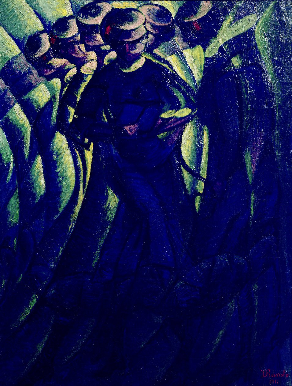 Synopsis af en kvindes bevægelser af Luigi Russolo