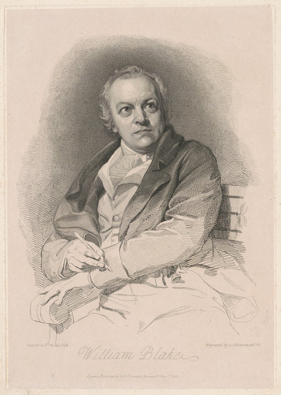 William Blake af Luigi Schiavonetti, after Thomas Phillips, R.A.