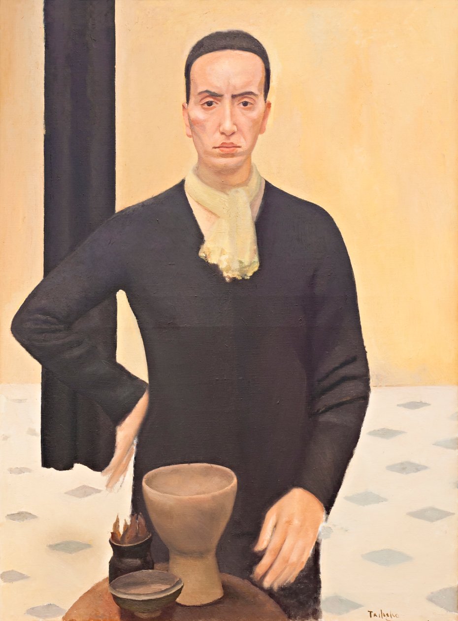 Figur i sort, ca. 1935 (olie på lærred) af Luigi Trifoglio