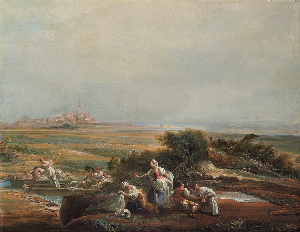 Udsigt over Fuenterrabía (fragment) af Luis Paret y Alcazar