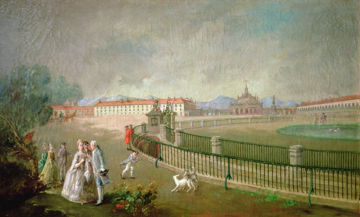 Saint Anthony Square, Aranjuez af Luis Paret y Alcazar