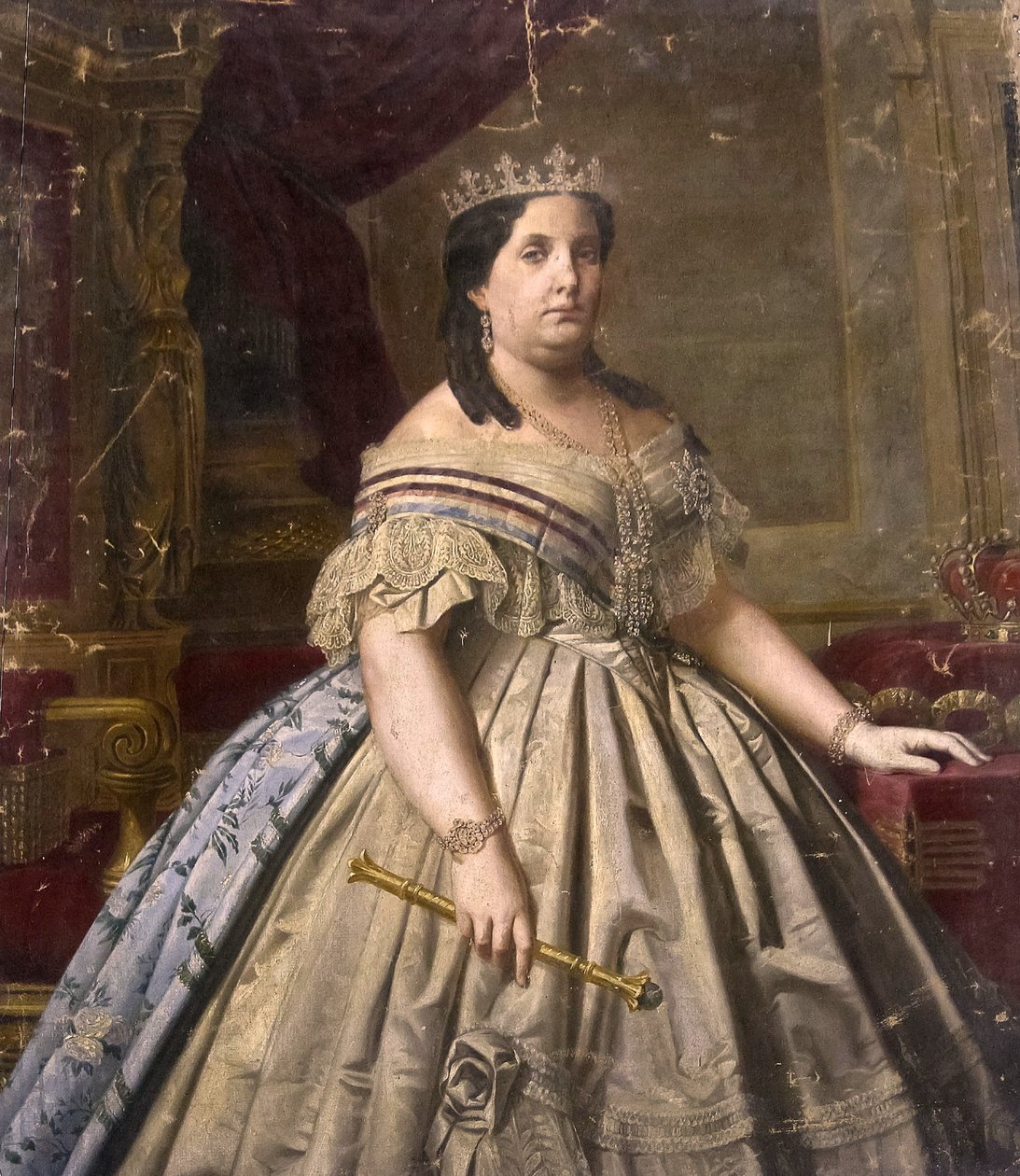 Isabel II fra Spanien af Luis de Madrazo