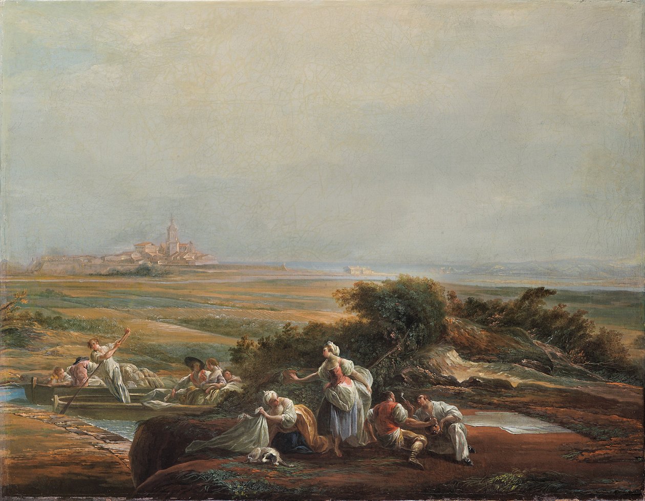 Udsigt over Fuenterrabía (fragment) af Luis Paret y Alcazar