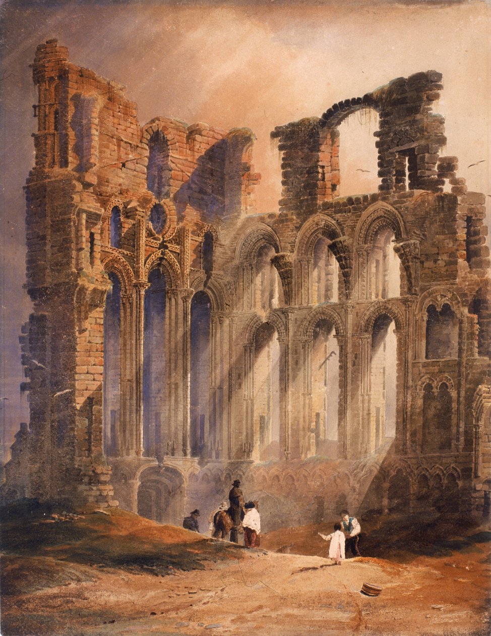 Tynemouth Priory (kropsfarve) af Luke Clennell