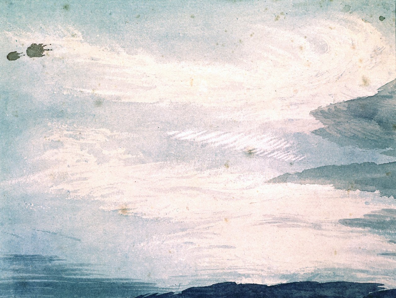 Cloud Study, ca. 1808-11 (wc på papir) af Luke Howard