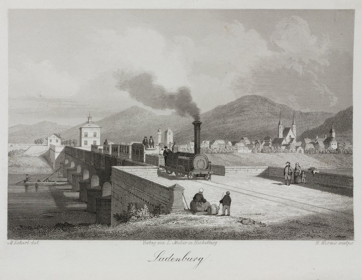 Ladenberg, graveret af H. Worms af M. after Echert