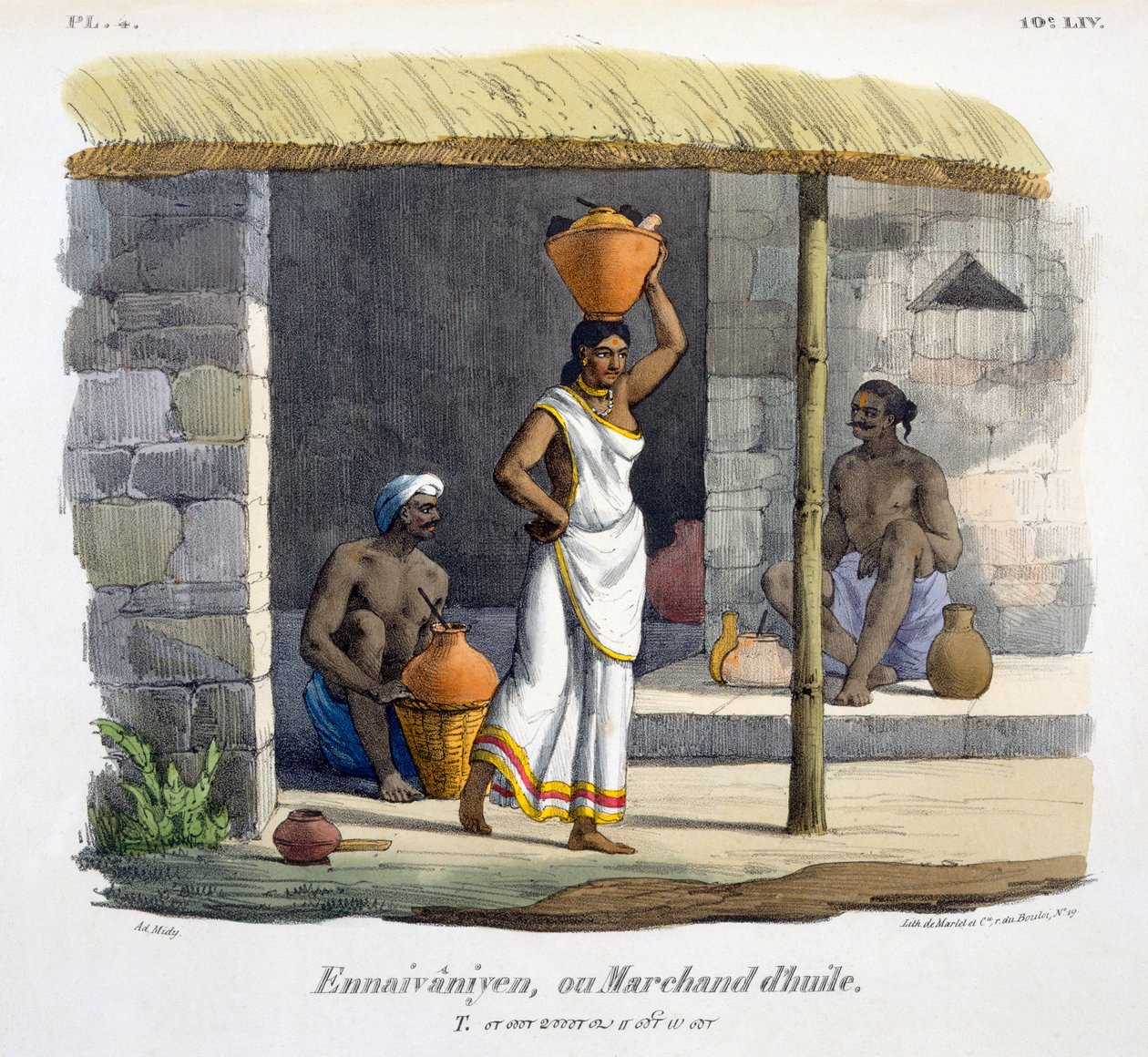 En oliehandler, 1827-35 af M.E. Burnouf